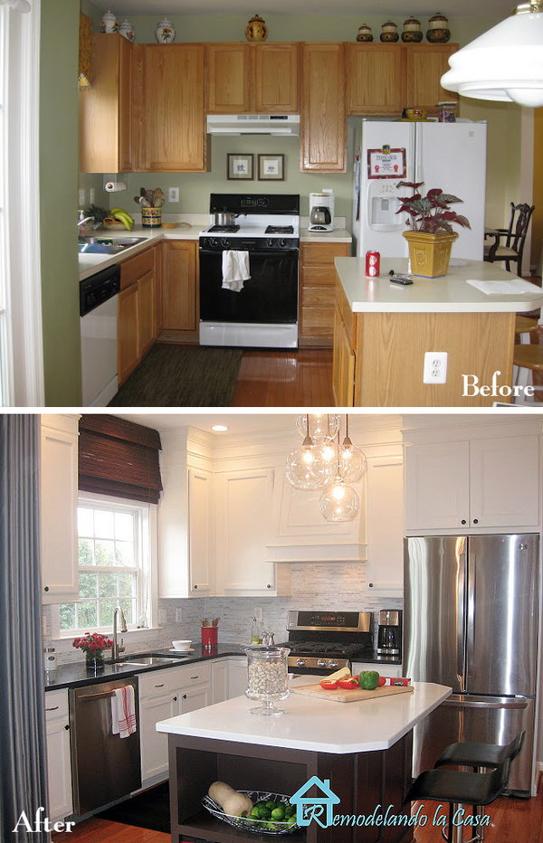 32 Pretty Before And After Kitchen Makeovers – Tiger Feng